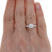 White Gold Semi-Mount Engagement Ring - 14k Fits 6mm Center with Diamond Accents White Gold Semi-Mount Engagement Ring - 14k Fits 6mm Center with Diamond Accents