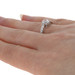 White Gold Semi-Mount Engagement Ring - 14k Fits 6mm Center with Diamond Accents White Gold Semi-Mount Engagement Ring - 14k Fits 6mm Center with Diamond Accents