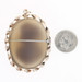 Yellow Gold Carved Hardstone Agate Art Deco Brooch/Pendant - 10k Vintage Cameo Yellow Gold Carved Hardstone Agate Art Deco Brooch/Pendant - 10k Vintage Cameo
