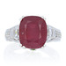 Sterling Silver Lead Glass Filled Ruby, Topaz, & Zircon Ring 925 Cushion 6.85ctw Sterling Silver Lead Glass Filled Ruby, Topaz, & Zircon Ring 925 Cushion 6.85ctw