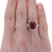 Sterling Silver Lead Glass Filled Ruby, Topaz, & Zircon Ring 925 Cushion 6.85ctw Sterling Silver Lead Glass Filled Ruby, Topaz, & Zircon Ring 925 Cushion 6.85ctw