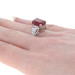 Sterling Silver Lead Glass Filled Ruby, Topaz, & Zircon Ring 925 Cushion 6.85ctw Sterling Silver Lead Glass Filled Ruby, Topaz, & Zircon Ring 925 Cushion 6.85ctw