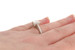 7.5mm Moissanite & Diamond Engagement Ring - 950 Platinum Size 6 - 6 1/4 7.5mm Moissanite & Diamond Engagement Ring - 950 Platinum Size 6 - 6 1/4
