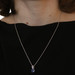 Sterling Silver Sapphire & Tanzanite Pendant Necklace 20" - 925 Oval Cut 1.89ctw Sterling Silver Sapphire & Tanzanite Pendant Necklace 20" - 925 Oval Cut 1.89ctw