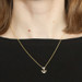 Yellow Gold Diamond Anchor Necklace - 14k Round Brilliant Cut .20ctw Adjustable Yellow Gold Diamond Anchor Necklace - 14k Round Brilliant Cut .20ctw Adjustable