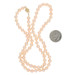 Yellow Gold Freshwater Pearl Knotted Strand Necklace 17 3/4" - 14k Peach