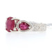Sterling Silver Lead Glass Filled Ruby Ring - 925 Oval & Pear Cut 2.50ctw Sterling Silver Lead Glass Filled Ruby Ring - 925 Oval & Pear Cut 2.50ctw