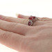 Sterling Silver Lead Glass Filled Ruby Ring - 925 Oval & Pear Cut 2.50ctw Sterling Silver Lead Glass Filled Ruby Ring - 925 Oval & Pear Cut 2.50ctw