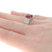 Sterling Lead Glass Filled Ruby & White Topaz Ring - 925 Oval Cut 5.00ctw Size 5 Sterling Lead Glass Filled Ruby & White Topaz Ring - 925 Oval Cut 5.00ctw Size 5