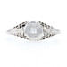 White Gold Diamond Art Deco Solitaire Engagement Ring - 18k Old European .10ct
