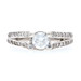White Gold Diamond Engagement Ring - 14k Round Brilliant Cut .91ctw Cathedral White Gold Diamond Engagement Ring - 14k Round Brilliant Cut .91ctw Cathedral