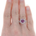 White Gold Umbalite Garnet Diamond Halo Engagement Ring Wedding Band 14k 3.08ctw White Gold Umbalite Garnet Diamond Halo Engagement Ring Wedding Band 14k 3.08ctw