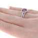 White Gold Umbalite Garnet Diamond Halo Engagement Ring Wedding Band 14k 3.08ctw White Gold Umbalite Garnet Diamond Halo Engagement Ring Wedding Band 14k 3.08ctw