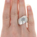 Bastian Inverun Moonstone Brushed Statement Band Sterling - 925 Cabochon Ring