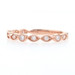 Rose Gold Diamond Stackable Band - 14k Round Cut .21ctw Milgrain Wedding Ring Rose Gold Diamond Stackable Band - 14k Round Cut .21ctw Milgrain Wedding Ring