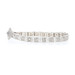 White Gold Diamond & Synthetic Sapphire Art Deco Bracelet 7" - 14k Single .32ctw White Gold Diamond & Synthetic Sapphire Art Deco Bracelet 7" - 14k Single .32ctw