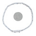 White Gold Diamond & Synthetic Sapphire Art Deco Bracelet 7" - 14k Single .32ctw White Gold Diamond & Synthetic Sapphire Art Deco Bracelet 7" - 14k Single .32ctw