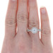 White Gold Diamond Halo Engagement Ring - 14k Round Brilliant 1.28ctw Milgrain White Gold Diamond Halo Engagement Ring - 14k Round Brilliant 1.28ctw Milgrain