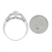 White Gold Diamond Halo Engagement Ring - 14k Round Brilliant 1.28ctw Milgrain White Gold Diamond Halo Engagement Ring - 14k Round Brilliant 1.28ctw Milgrain