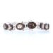 Sterling Silver Smoky Quartz Link Bracelet 7" - 925 Oval Cut 35.40ctw Sterling Silver Smoky Quartz Link Bracelet 7" - 925 Oval Cut 35.40ctw