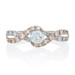 NEW Diamond Engagement Ring - 14k White & Rose Gold .65ctw NEW Diamond Engagement Ring - 14k White & Rose Gold .65ctw