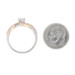NEW Diamond Engagement Ring - 14k White & Rose Gold .65ctw NEW Diamond Engagement Ring - 14k White & Rose Gold .65ctw