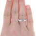 NEW Semi-Mount Engagement Ring - 18k White Gold for 5-6.5mm Stone Genuine .57ctw NEW Semi-Mount Engagement Ring - 18k White Gold for 5-6.5mm Stone Genuine .57ctw