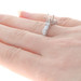 NEW Semi-Mount Engagement Ring - 18k White Gold for 5-6.5mm Stone Genuine .57ctw NEW Semi-Mount Engagement Ring - 18k White Gold for 5-6.5mm Stone Genuine .57ctw