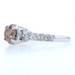 Diamond Engagement Ring - 14k White Gold Fancy Brown & White Genuine 1.54ctw Diamond Engagement Ring - 14k White Gold Fancy Brown & White Genuine 1.54ctw
