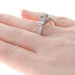 Diamond Engagement Ring - 14k White Gold Fancy Brown & White Genuine 1.54ctw Diamond Engagement Ring - 14k White Gold Fancy Brown & White Genuine 1.54ctw