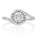 Danhov Diamond Bypass Ring - 14k White Gold Champagne Brown Size 7 Fine 1.54ctw Danhov Diamond Bypass Ring - 14k White Gold Champagne Brown Size 7 Fine 1.54ctw