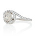 Danhov Diamond Bypass Ring - 14k White Gold Champagne Brown Size 7 Fine 1.54ctw Danhov Diamond Bypass Ring - 14k White Gold Champagne Brown Size 7 Fine 1.54ctw