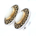 Konstantino Mother of Pearl Earrings Sterling Silver & 22k Yellow Gold Clip-Ons Konstantino Mother of Pearl Earrings Sterling Silver & 22k Yellow Gold Clip-Ons