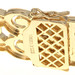 Sterling Silver Diamond Scroll Link Bracelet 7 1/2" - 925 Gold Plated Single Cut Sterling Silver Diamond Scroll Link Bracelet 7 1/2" - 925 Gold Plated Single Cut