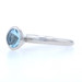 Palladium Aquamarine Solitaire Ring - Round Cut 1.90ct Engagement Size 6 1/2 Palladium Aquamarine Solitaire Ring - Round Cut 1.90ct Engagement Size 6 1/2