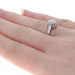 White Gold Diamond Art Deco Solitaire Engagement Ring - 18k Old European .78ct