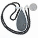 Sterling Silver Druzy Quartz Solitaire Pendant Necklace 18" - 925 Teardrop Sterling Silver Druzy Quartz Solitaire Pendant Necklace 18" - 925 Teardrop