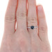 White Gold Sapphire & Diamond Engagement Ring - 14k Asscher Cut .85ctw White Gold Sapphire & Diamond Engagement Ring - 14k Asscher Cut .85ctw