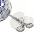 White Gold Sapphire & Diamond Halo Stud Earrings -14k Round Cut 1.17ctw Pierced White Gold Sapphire & Diamond Halo Stud Earrings -14k Round Cut 1.17ctw Pierced