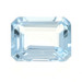 Loose Aquamarine - Emerald Cut 1.27ct Blue Solitaire