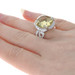 Sterling Silver Lemon Quartz & Cubic Zirconia Halo Ring - 925 Round 8.25ctw Sz 9 Sterling Silver Lemon Quartz & Cubic Zirconia Halo Ring - 925 Round 8.25ctw Sz 9