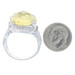 Sterling Silver Lemon Quartz & Cubic Zirconia Halo Ring - 925 Round 8.25ctw Sz 9 Sterling Silver Lemon Quartz & Cubic Zirconia Halo Ring - 925 Round 8.25ctw Sz 9