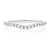 White Gold Diamond Contoured Wedding Band - 14k Round Cut .20ctw Enhancer Ring White Gold Diamond Contoured Wedding Band - 14k Round Cut .20ctw Enhancer Ring
