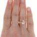 Rose Gold Morganite & Diamond Engagement Ring & Wedding Band - 14k Oval 1.85ctw Rose Gold Morganite & Diamond Engagement Ring & Wedding Band - 14k Oval 1.85ctw
