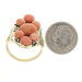 Yellow Gold Coral Edwardian Cluster Cocktail Ring - 14k Antique Floral Yellow Gold Coral Edwardian Cluster Cocktail Ring - 14k Antique Floral