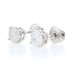 White Gold Diamond Stud Earrings - 14k Round 1.23ctw Pierced Screw-On Closures White Gold Diamond Stud Earrings - 14k Round 1.23ctw Pierced Screw-On Closures