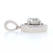 White Gold Diamond Hexagon Halo Pendant - 14k Round Brilliant 2.12ctw Milgrain White Gold Diamond Hexagon Halo Pendant - 14k Round Brilliant 2.12ctw Milgrain