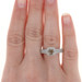White Gold Fancy Brown Diamond Halo Engagement Ring - 14k Round 2.02ctw Milgrain White Gold Fancy Brown Diamond Halo Engagement Ring - 14k Round 2.02ctw Milgrain