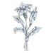 Danecraft Vintage Flower Brooch Sterling Silver - 925 Botanical Pin Danecraft Vintage Flower Brooch Sterling Silver - 925 Botanical Pin