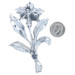 Danecraft Vintage Flower Brooch Sterling Silver - 925 Botanical Pin Danecraft Vintage Flower Brooch Sterling Silver - 925 Botanical Pin